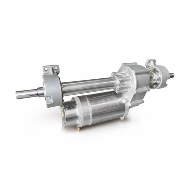 Transaxle brush motor with brakes used for sweepers